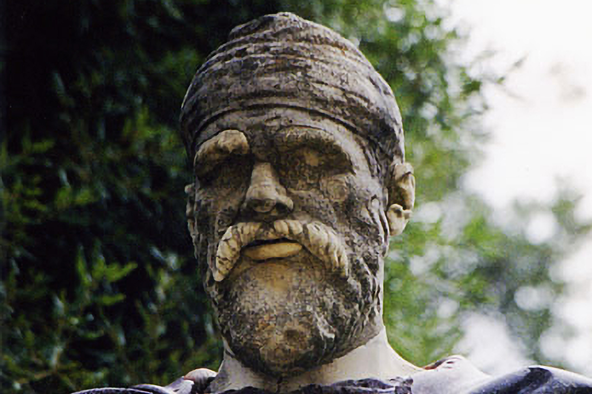 Statuie de nobil Dac, Pileatus