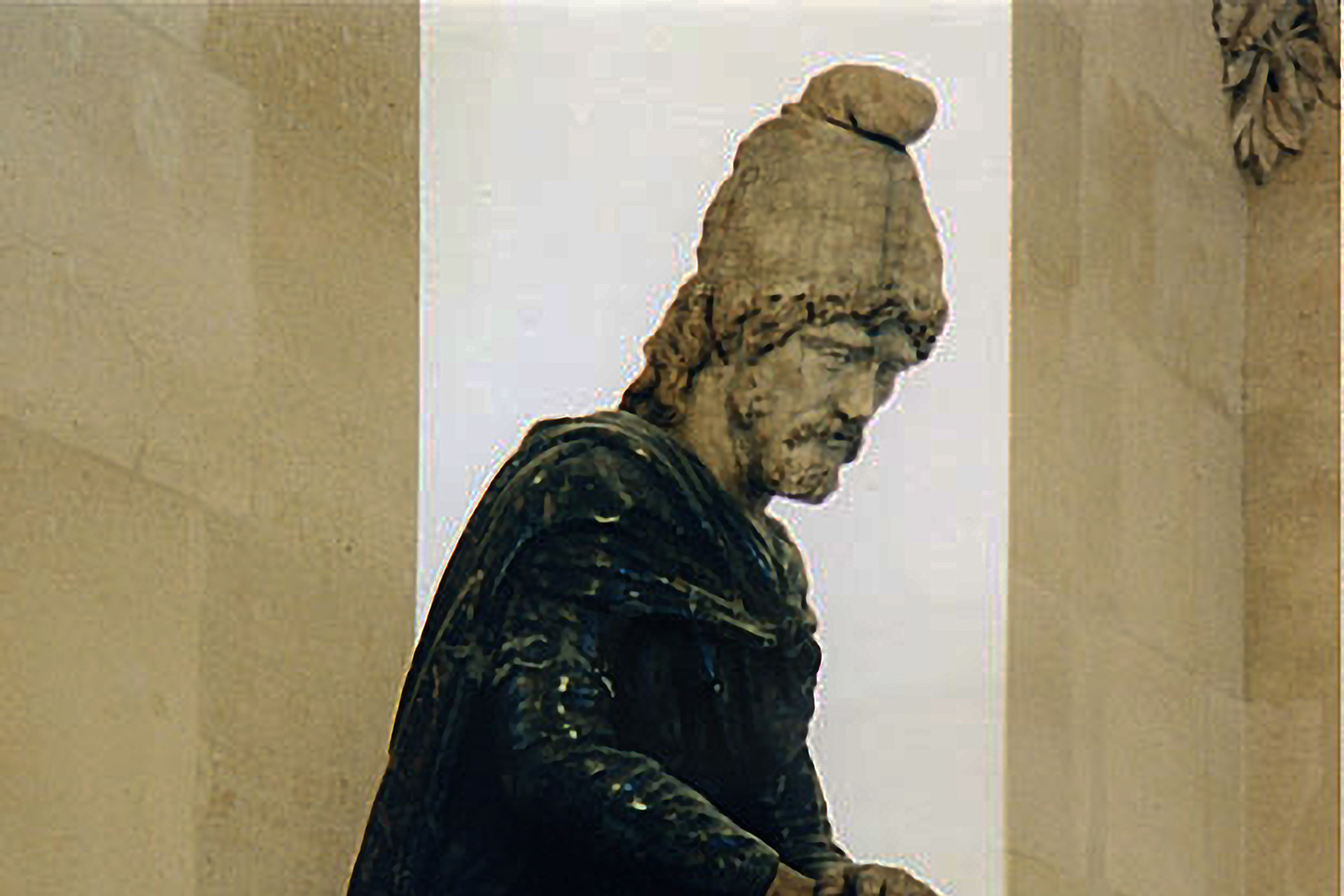 Statuie de "Barbar", așezat